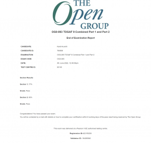 The OpenGroup Architecture Framework Certification