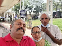Founder Kanti Kalyan Arumilli with parents in Visakhapatnam, India