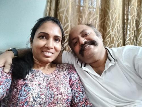 Founder Kanti Kalyan Arumilli with spouse in Hyderabad, India