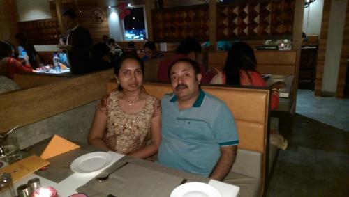 Founder Kanti Kalyan Arumilli with spouse in Hyderabad, India